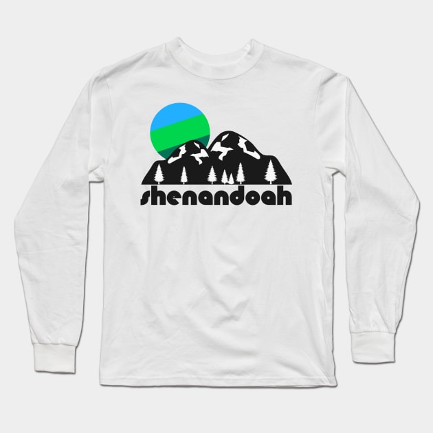 Retro Shenandoah ))(( Tourist Souvenir National Park Design Long Sleeve T-Shirt by darklordpug